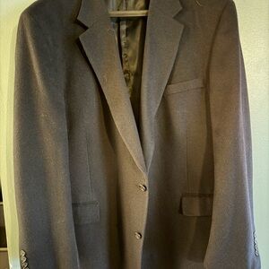 Jos A Bank 1905 100% Camel Hair Blazer 52L Navy Sport Coat Luxury Fabric